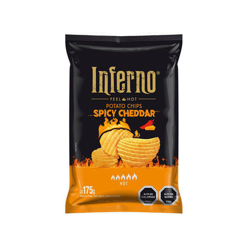 PAPAS FRITAS SPICY CHEDDAR 175 G