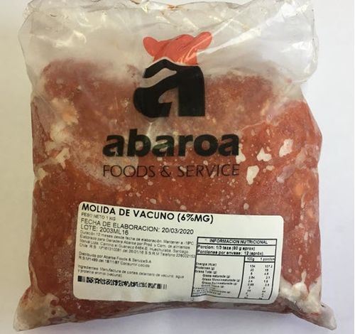 CARNE MOLIDA 6% MG 1 KG