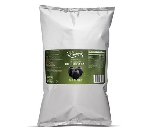 ACEITUNA NEGRA DESHUESADA BAJA EN SODIO 850 G