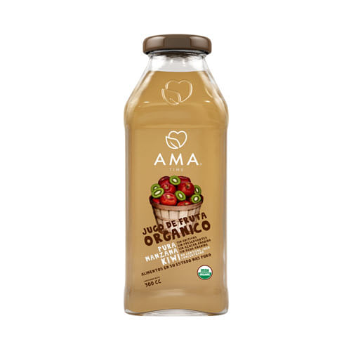 JUGO ORGÁNICO MANZANA KIWI 300 ML 12 UN