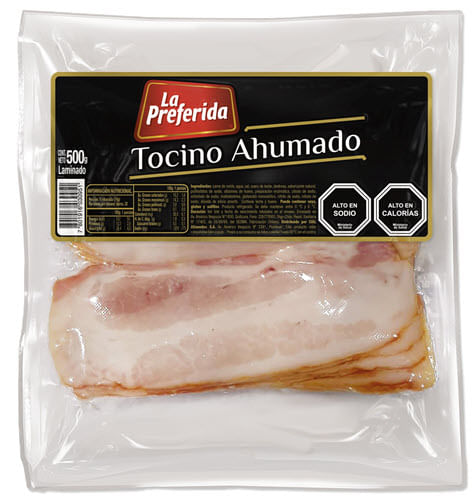 TOCINO AHUMADO CORTADO 500 G