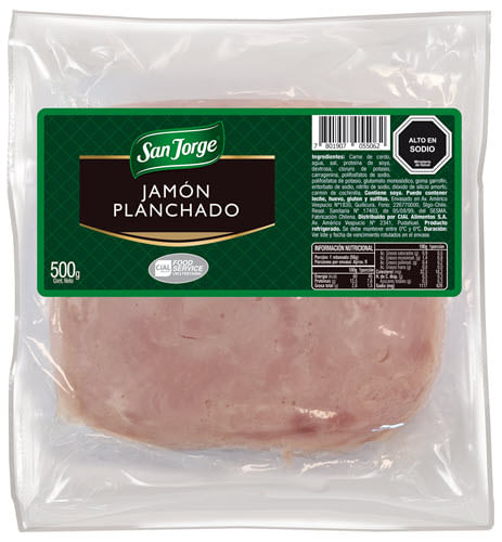 JAMÓN PLANCHADO LAMINADO 500 G