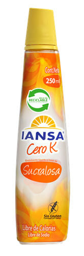 SUCRALOSA LÍQUIDA CERO K 250 ML