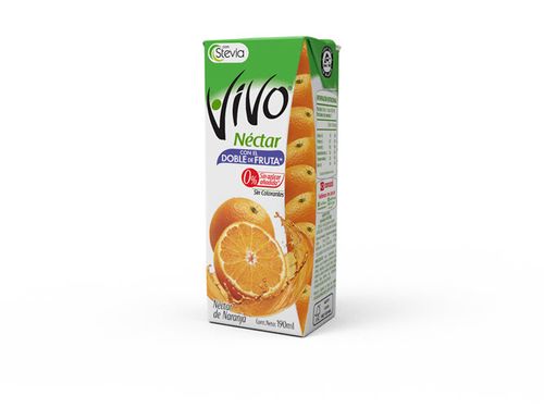 JUGO NARANJA CON STEVIA 190 ML 24 UN