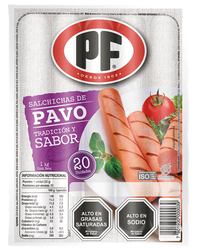 SALCHICHA DE PAVO 1 KG