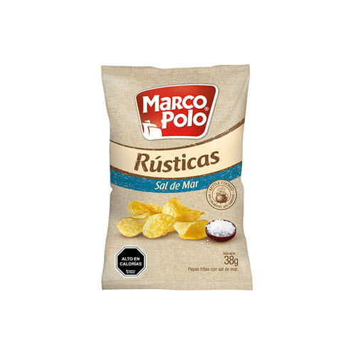 PAPAS FRITAS RUSTICAS SAL DE MAR 38 G 66 UN