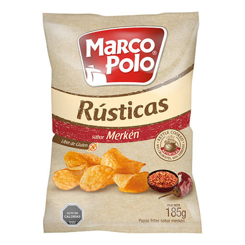 PAPAS FRITAS RÚSTICAS MERKÉN  185 G