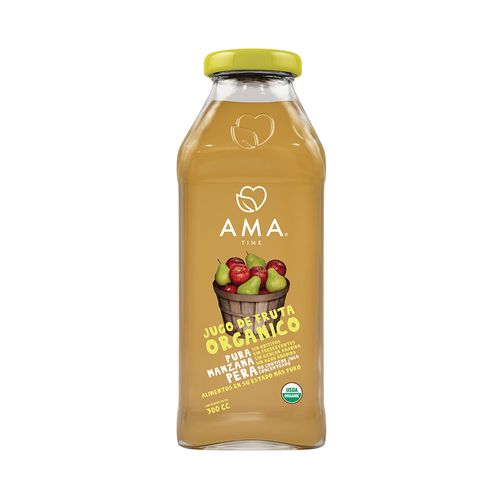 JUGO ORGANICO MANZANA PERA 300 ML 12 UN