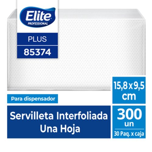 85374 SERVILLETA INTERFOLIADA 15X9 CM 300 UDS.