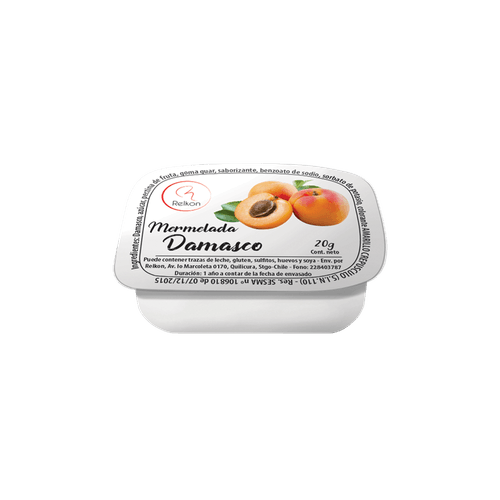 MERMELADA MINI DAMASCO RELKON 20 G (CAJA 192)