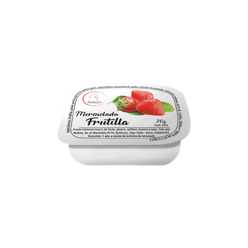 MERMELADA MINI FRUTILLA RELKON 20 G (CAJA 192)