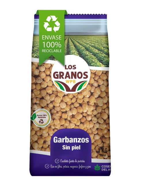 GARBANZO ENTERO S/PIEL LOS GRANOS 1 KG (DISPLAY 10)