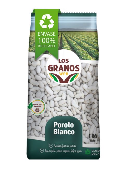 POROTOS BLANCOS LOS GRANOS 1 KG (DISPLAY 10)