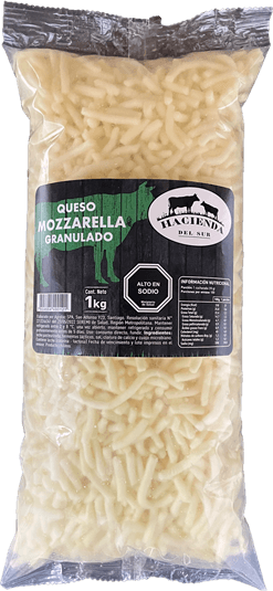 QUESO MOZZARELLA GRANULADO HACIENDA 1 KG