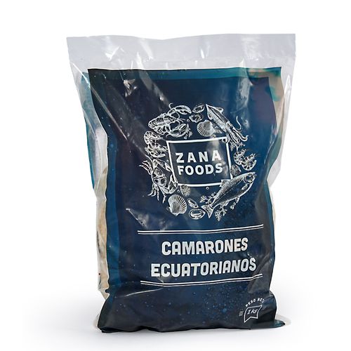 CAMARÓN ECUATORIANO 36/40 CRUDO CON CASCARA 1 KG