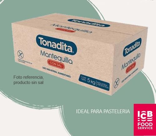 MANTEQUILLA SIN SAL TONADITA 5 KG